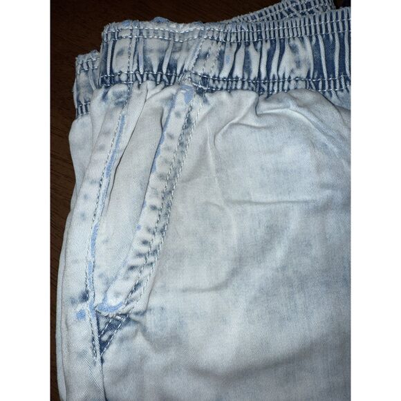 Abercrombie & Fitch Chambray Joggers Light Wash Soft Drawstring Denim Pants XS - Picture 9 of 9